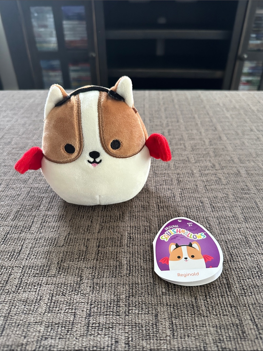 Squishmallows Reginald Plush - White, Brown & Red